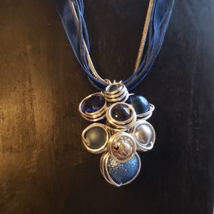 Multi beaded Pendant Necklace